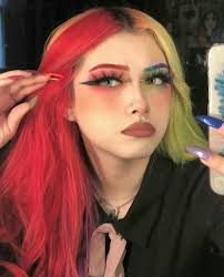 dyed hair female face claims - Google Search