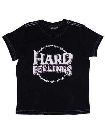 Hard Feelings Baby Tee – Hot Lava