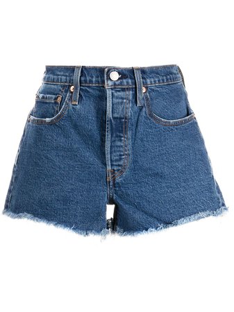 Shop Levi's 501 high-rise denim shorts with Express Delivery - FARFETCH