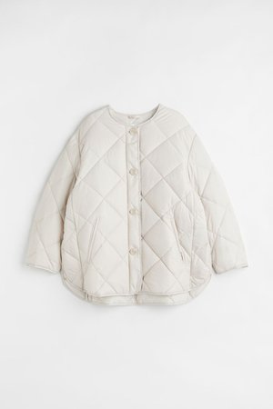 Quilted Jacket - Cream - Ladies | H&M US