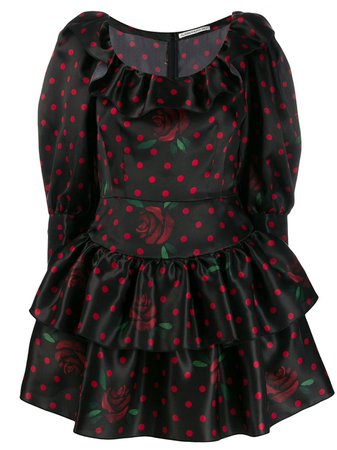 Alessandra Rich polka dot print dress $1,481 - Buy Online AW19 - Quick Shipping, Price