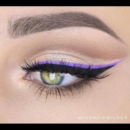 Black & Purple Eyeliner