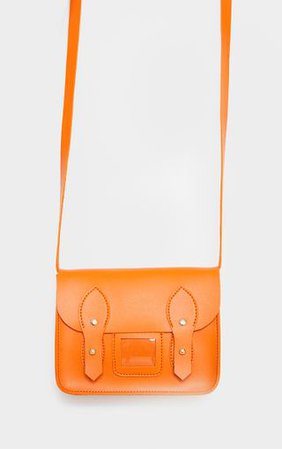 Orange Mini Satchel Cross Body Bag | PrettyLittleThing