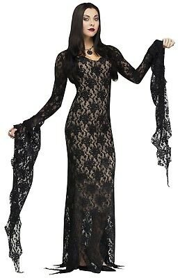 Fun World Addams Family Morticia Addams Darkness Womens Haloween Costume 124044 | eBay