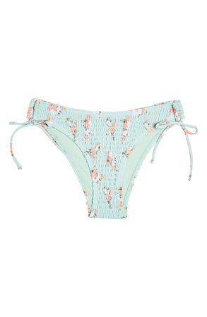 Topshop Ditsy Floral Smocked High Leg Bikini Bottoms | Nordstrom