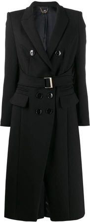 fitted belted coat