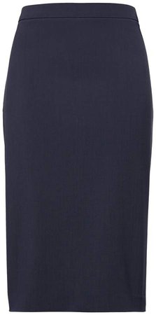 Petite Washable Italian Wool-Blend Pencil Skirt with Side Slit