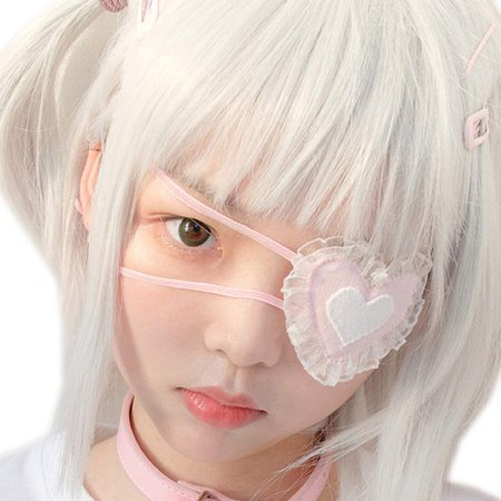 YOMORIO Anime Cosplay Eye Mask Lolita Cute Japanese Costume Accessories Kawaii Lace Blindfold Pink (Pink) : Clothing, Shoes & Jewelry