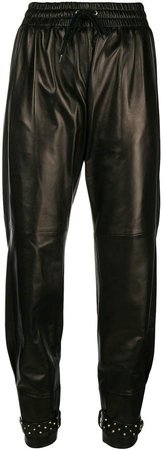 slouched biker trousers