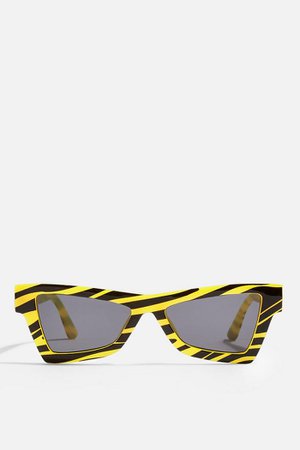 Zebra Catfarer Sunglasses | Topshop
