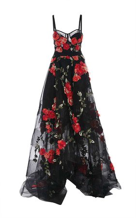Dress, vestido, gala, flores, moda, preto, vermelho. | dress | Pinterest | Moda preto, Vermelho e Preto