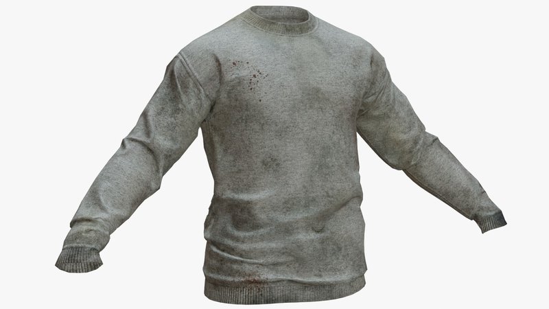 Dirty long sleeve t-shirt by TurboSquid