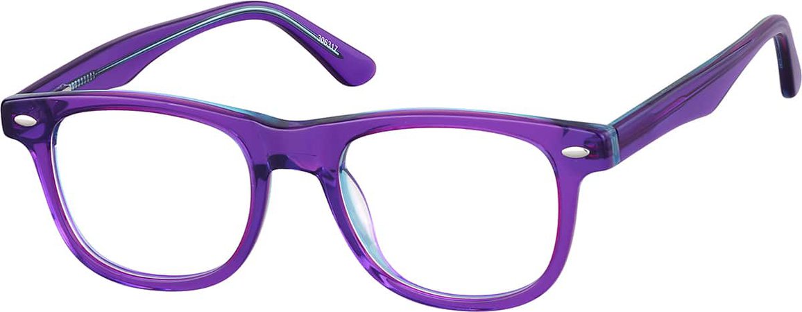 Purple Square Glasses #306317