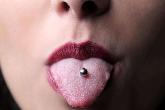 Silver Tongue Ring