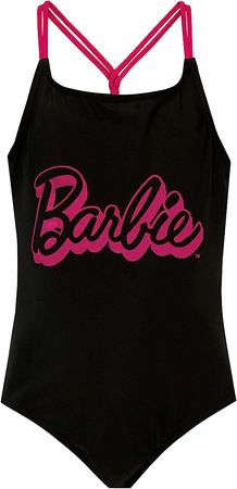 Amazon.com: Barbie Swimsuit for Girls I Girl Bathing Suit I Official Merchandise Black Size 10 : Clothing, Shoes & Jewelry
