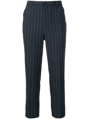 Ganni pinstripe cropped trousers £146 - Buy Online - Mobile Friendly, Fast Delivery