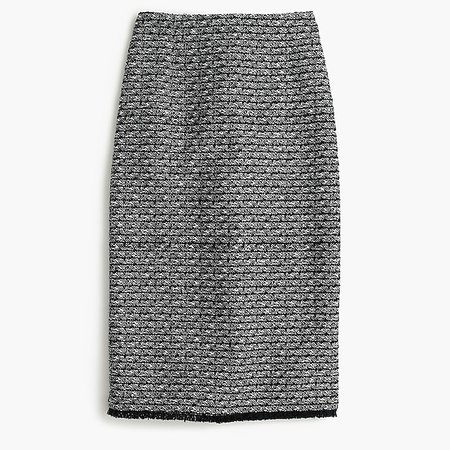 Pencil Skirt In Fringy Tweed : Women's Suiting | J.Crew