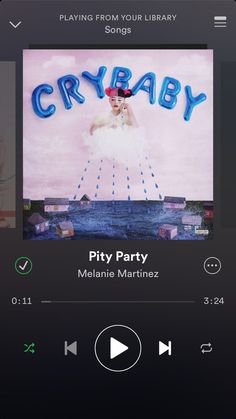 "Pity Party" by Melanie Martinez on Spotify