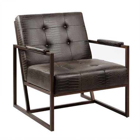 Shop Strick & Bolton Normani Chocolate Lounge Chair - Overstock - 13096891