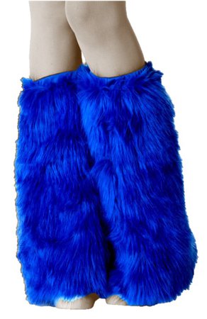 Fur Boots Royal Blue
