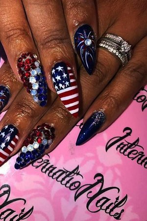 american flag nails