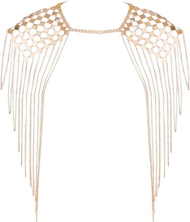 Gold body chain/shoulder necklace