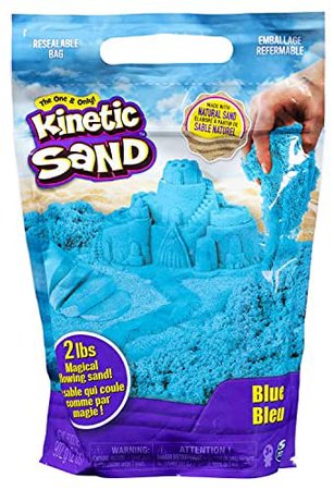 Amazon.com: Kinetic Sand The Original Moldable Sensory Play Sand, Blue, 2 Pounds : Toys & Games