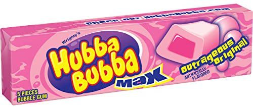 Amazon.com : Hubba Bubba Max Bubble Gum, Original, 5-Piece Packs (Pack of 144) : Chewing Gum : Grocery & Gourmet Food