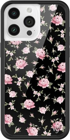 Amazon.com: Wildflower Cases - Black & Pink Floral iPhone 15 Pro Max Case : Cell Phones & Accessories