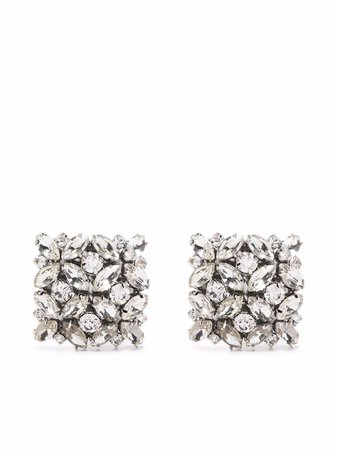 VETEMENTS crystal-embellished earrings - FARFETCH