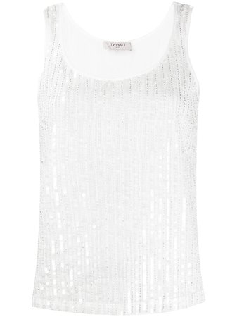 Twin-Set sequin-embroidered Vest - Farfetch