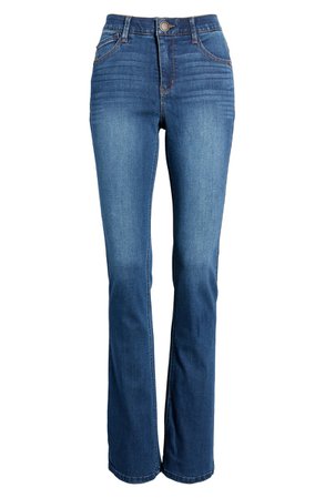 Wit & Wisdom Ab-Solution High Waist Itty Bitty Bootcut Jeans (Regular & Petite) (Nordstrom Exclusive) | Nordstrom