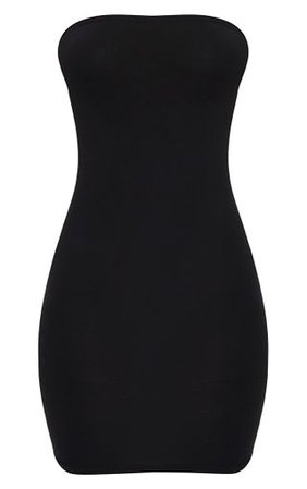 Black Jersey Bandeau Bodycon Dress. Dresses | PrettyLittleThing