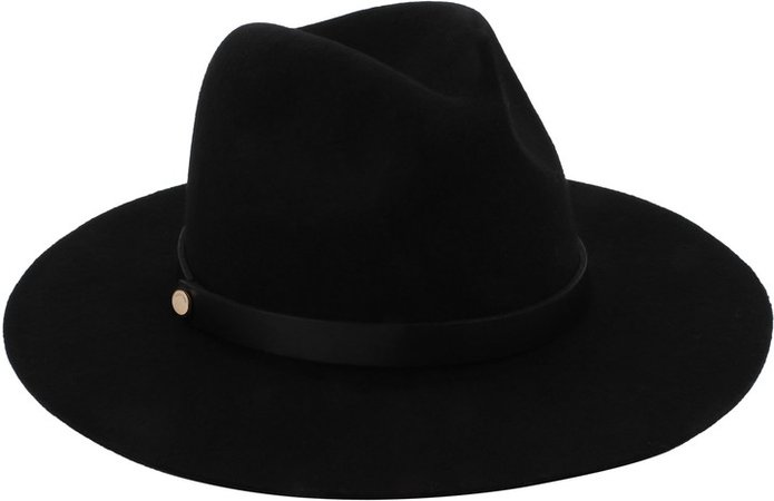 Long Brim Fedora Hat