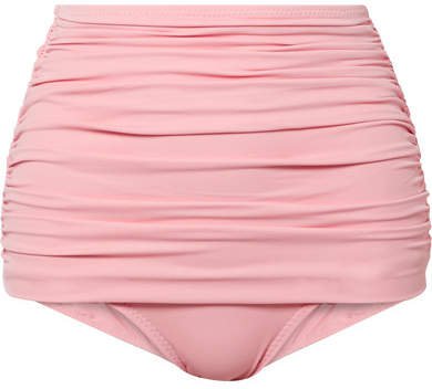 Bill Ruched Bikini Briefs - Baby pink