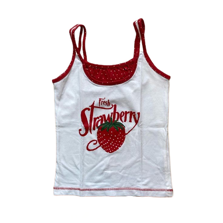 strawberry tank top y2k