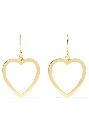 Jennifer Meyer | Open Heart 18-karat gold earrings | NET-A-PORTER.COM