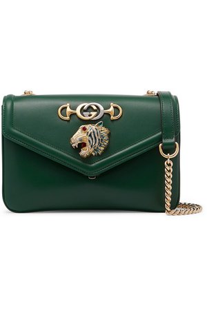 Gucci | Rajah small embellished leather shoulder bag | NET-A-PORTER.COM