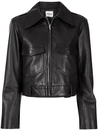 Khaite Corey Leather Jacket - Farfetch