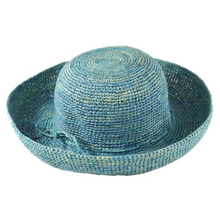 Light blue raffia Straw Hat | Justine Hats | Wolf & Badger