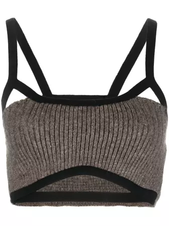 Jacquemus Knitted Crop Top