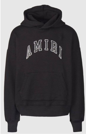 amiri logo hoodie