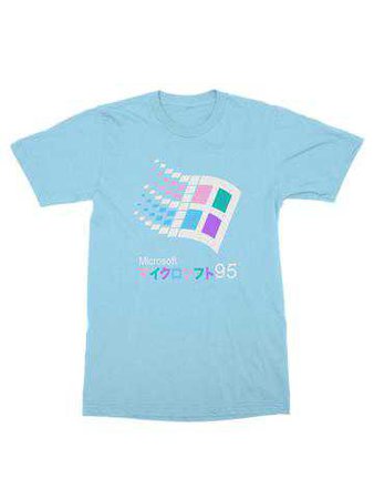 Public Space: Candy 95 T-Shirt (vaporwave, Microsoft Windows) – p u b l i c s p a c e . x y z