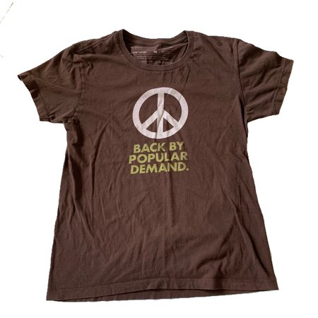 peace back by popular demand shirt