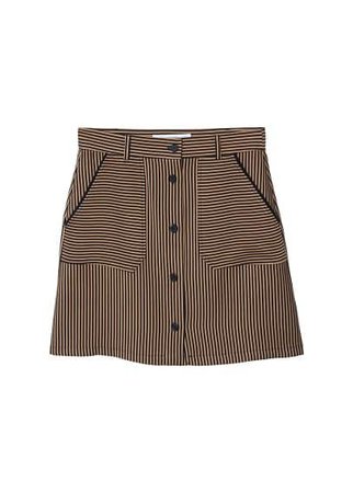 MANGO Striped skirt