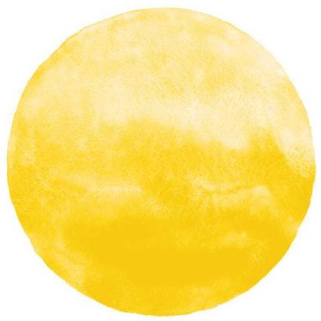 Yellow Watercolour Circle