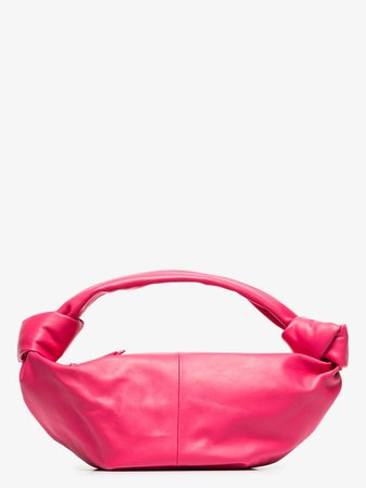 Bottega Veneta Pink Mini Jodie Leather clutch Bag | Browns