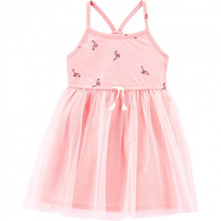 OshKosh - Baby Flamingo Tulle Dress - Pink - Dresses - Baby Clothes (0-2) - Clothes