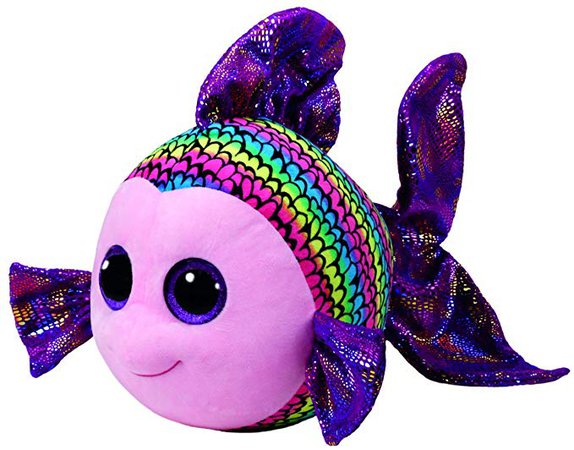 Amazon.com: Ty Beanie Boos - FLIPPY the Fish (Glitter Eyes) (LARGE Size - 20 inch): Toys & Games