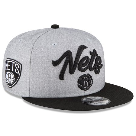 Brooklyn Nets New Era 2020 NBA Draft Official On-Stage 9FIFTY Snapback Adjustable Hat - Heather Gray/Black